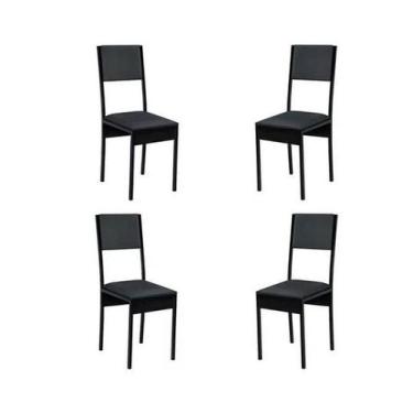 Imagem de Kit 4 Cadeiras Para Sala De Jantar Em 100% Aço Desmontavel - Arepresen