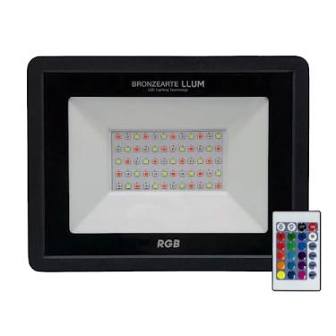 Imagem de Refletor LED Bronzearte Deep Fit RGB 50W Preto - LDSMDRFFT50RGB