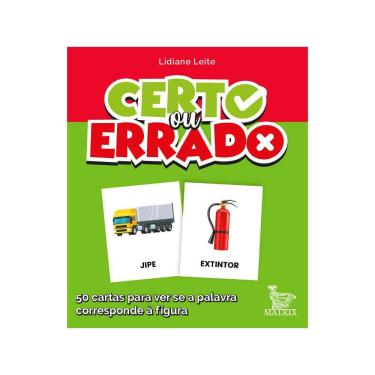 Imagem de Livro Caixinha - Certo Ou Errado: 50 Cartas Para Ver Se A Palavra Corresponde A Figura