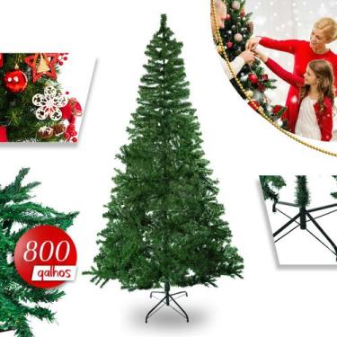 Imagem de Árvore De Natal Pinheiro 800 Galhos 2,40 Metros Verde - Arvore Luxo Ch