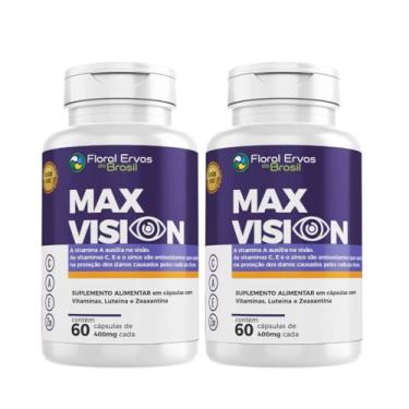 Imagem de Max Vision 60 Cápsulas Luteína Zeaxantina Vitamina A C E - 2 Frascos
