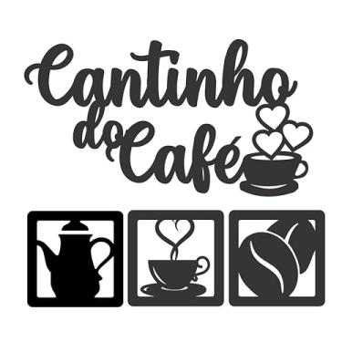 Imagem de Genérico PLACA DECORATIVA CANTINHO DO CAFÉ 30X16CM MDF ALTO RELEVO