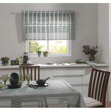 Imagem de Cortina Vitro Renda Color Retro 2,00X0,80 Pistache