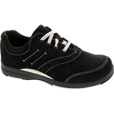 Imagem de Sapatos de tênis Drew Columbia 10829 camurça, Black Suede, 6.5 X-Wide