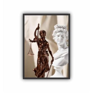 Imagem de Genérico Quadro Decorativo Profissão Direito Advocacia 1 Advogado Moldura Preta