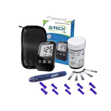 Imagem de Aparelho De Medir Glicose Gtech Lite Caneta Agulhas Tiras