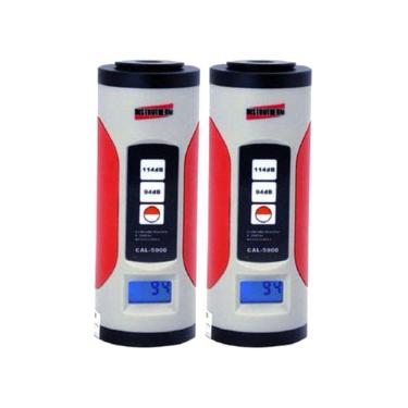 Imagem de Kit 2 Calibrador Acústico Digital Sonômetro Som Dosímetro Classe 1 Decibelímetro Ruído Cal-5000 Portátil Instrutherm