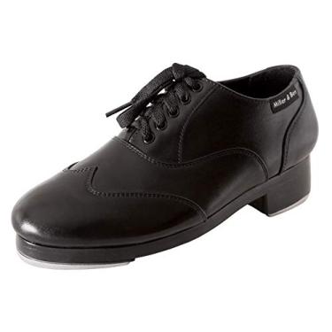 Imagem de Miller & Ben Sapatos, Jazz-Tap Master, tênis de sapateado profissional todo preto, Preto, 9.5-10 Women/8-8.5 Men