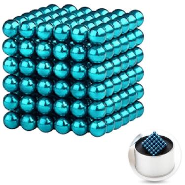 Imagem de Neocube Azul Claro 5mm 216 Esferas Ima Cubo Magnético