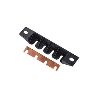 Imagem de Suporte de montagem de nylon tipo parafuso e barramento de cobre (4 gangs)