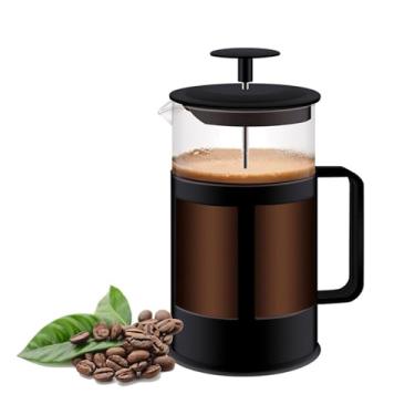 Imagem de Cafeteira Prensa Francesa 600ml Café Expresso Chá Leite Creme Vidro Filtro Inox