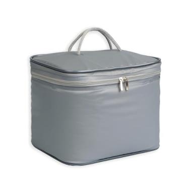Imagem de Bolsa Bag Térmica Impermeável Grande 15 Litros Multiuso Para Alimentos Bebidas Trabalho Passeio Camping (Cinza)