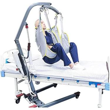 Imagem de Estilingue de elevação de paciente de corpo inteiro, cómoda de banho, elevador de paciente, estilingue de perna dividida para transferência da cama para cadeira de rodas, poltrona reclinável