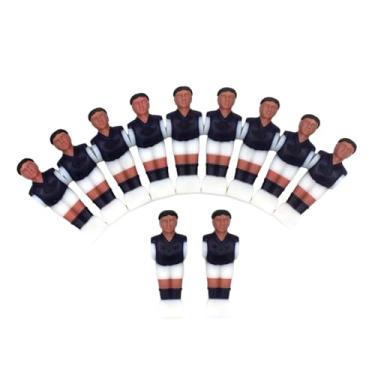 Imagem de Dynwave 11 peças mesa de pebolim masculino jogador de pebolim resina leve estatuetas pebolim caras haste futebol para brinquedos de festa, roxo