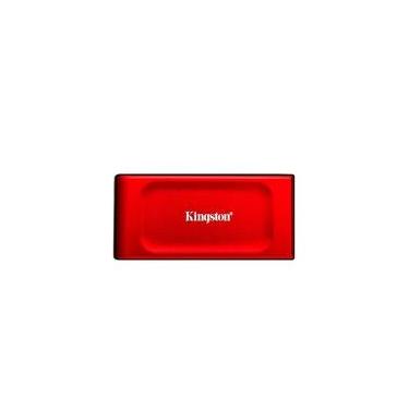 Imagem de SSD Externo Kingston XS1000, 2 TB, USB 3.2 Gen 2x2, Portátil, Leitura: 1050 MB/s, Gravação: 1000 MB/s, Vermelho - SXS1000R/2000G