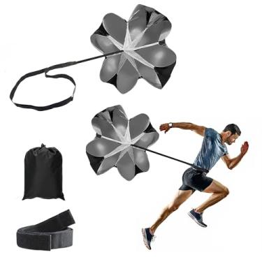 Imagem de "N/A" Paraquedas de corrida, treinamento de velocidade, 142 cm, paraquedas de resistência para crianças, jovens e adultos, rolamento de peso, corrida e fitness, treinamento de força (1 guarda-chuva)