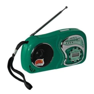 Imagem de Radio portatil fm/am com relogio retro kapbom - k-2019