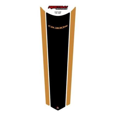 Imagem de Adesivo Gravata Protetor De Tanque Cb 300r  Resinado Grande - Resitank