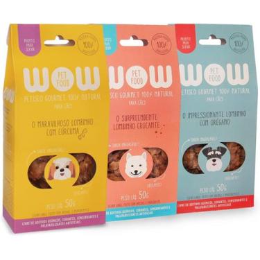 Imagem de Kit De Petiscos De Lombinho Para Cães Wow Pet Food