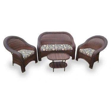 Imagem de Conjunto de Sofás Fibra Sintética Tóquio - 1 Sofá 2L + 2 Poltronas + 1