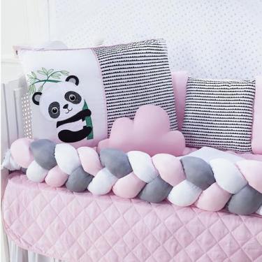 Imagem de Kit Berço Trança Safari 14 Peças 100% Algodão - Rei do Kit Berço, PAND