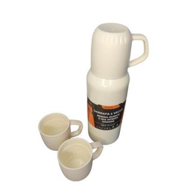 Imagem de Kit Garrafa Térmica Com 3 Xícaras Prime - Sem Marca