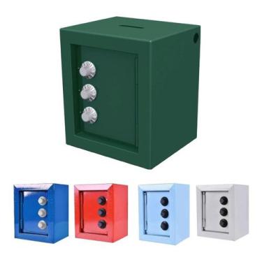 Imagem de Cofrinho Infantil Porta Moedas Cédulas Com Senha Mini Cofre - FERCAR