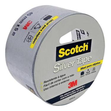 Imagem de Fita Adesiva Silver Tape 45mm X 5m Prata 3m Scotch Original