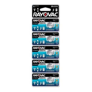 Imagem de Pilha Moeda De Lítio Cr2016 - 3 Volts - Rayovac - 5 Pilhas