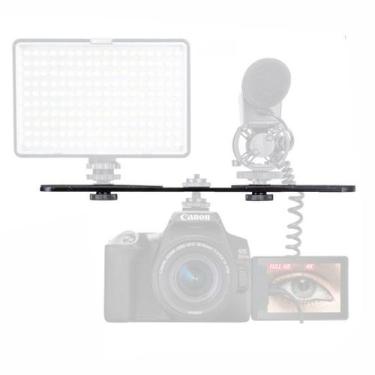 Imagem de Suporte Duplo Para Microfone, Led, Flash Greika Ya5043