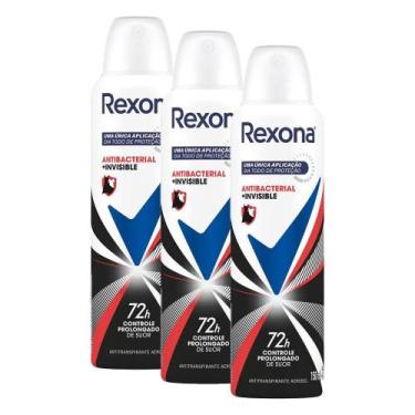 Imagem de Kit com 3 Desodorantes Antitranspirantes Aerosol Feminino Rexona Antib