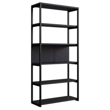 Imagem de Estante Oxford 120x35cm - Preta - mettamobili