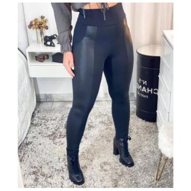 Imagem de calça legging feminina grossa com detalhe na lateral - BEA FASHION, Pr