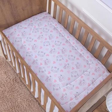 Imagem de Edredom Dupla Face Specialle Menina para Bebe - Zan Baby, Gatinha