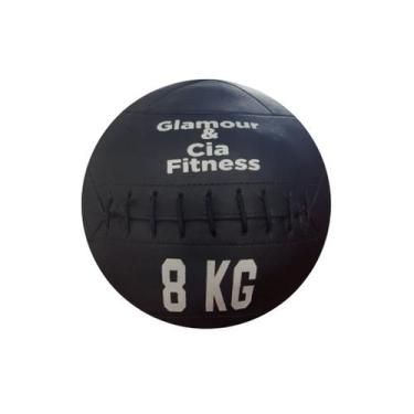 Imagem de Wall Ball De 8Kg Em Sintético Alta Qualidade Para Academia Treinos De 