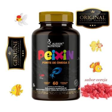 Imagem de Omega 3 Kids Crianças Infantil Mastigável Peixin 60 comprimidos sabor 