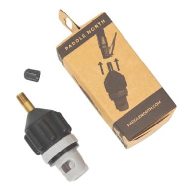Imagem de Paddle North Adaptador de válvula Schrader para barco inflável - Adaptador de válvula universal de alta pressão para caiaque inflável e prancha de stand up paddle
