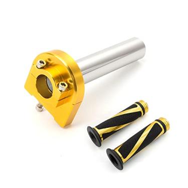 Imagem de NBVLKH Pegas de mão para motocicletas de 2,5 mm com tubo de aceleração de torção rápida CNC anodizado, controle de alavanca motorizada, adequado para a maioria das motos esportivas de scooter,