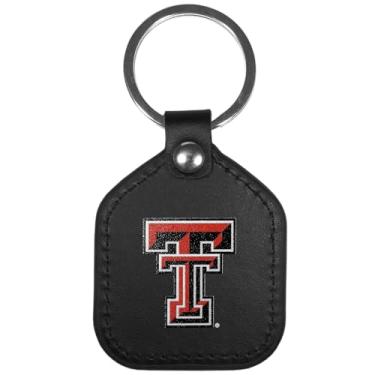 Imagem de Siskiyou Chaveiro quadrado de couro Sports NCAA Texas Tech Raiders, cores do time, tamanho único