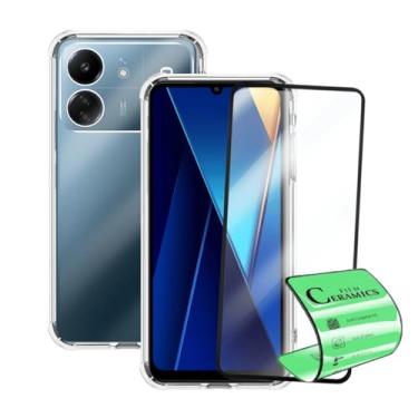 Imagem de Kit Capa Capinha Case Anti Impacto + Película Ceramica 9D Compatível Xiaomi Poco C65