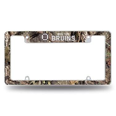 Imagem de Rico Industries NHL Boston Bruins Mossy Oak 30,48 cm x 15,24 cm Moldura de placa automotiva para carro/caminhão/SUV