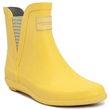 Imagem de LONDON FOG Bota de chuva feminina Piccadilly, Amarelo, 38