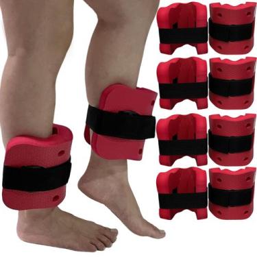 Imagem de Kit 4 Pares de Caneleiras de Hidroginástica Em EVA Peso 3 à 4kg DF4032