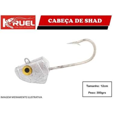 Imagem de Isca Cabeça De Shad Kruel 300g - C/ Anzol - Pesca De Garoupa