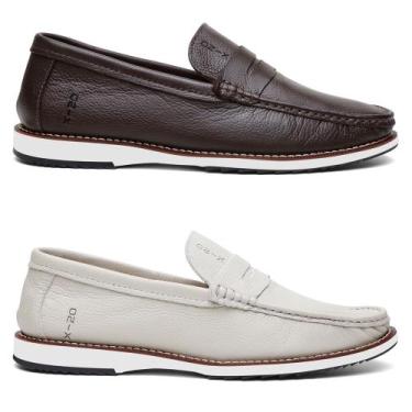 Imagem de Kit 2 Sapato Masculino Oxford Dockside Em Couro Oferta - onix shoes, C