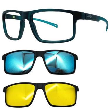 Imagem de Oculos Mormaii 6127 Swap 5 K04 Com 2 Clipons Azul e Noturno, Azul, Not