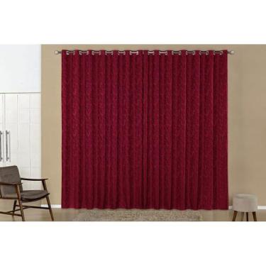 Imagem de Cortina De Jaquard 2,60Mts x 1.70 Mts Quarto Ou Sala Tecido Grosso - J
