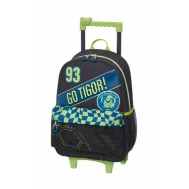 Imagem de Mochila de Rodinhas Escolar Tigor T. Tigre Tigor F.C. Masculino, Preto