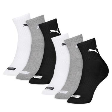 Imagem de Kit 6 Pares Meia Esportiva Masculina Sport Cano Médio Modelo Em Algodã