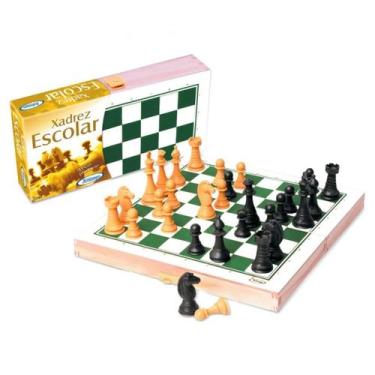 Imagem de Jogo de xadrez escolar - xalingo - 60010, U